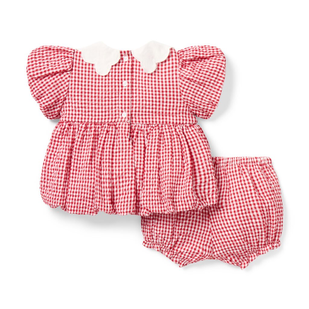 Baby Gingham Matching Set